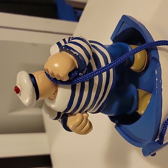 hand david j.p sail sailor figure wooden wood painted statue for bathroom - Picture 2 of 12